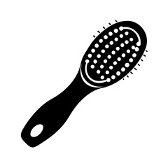 grooming brush icon, grooming brush silhouette vector illustration-simple silhouette illustration of grooming brush, perfect for grooming brush logos and icons