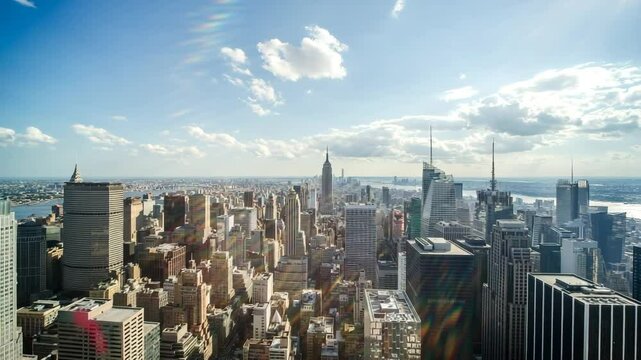 New York City Manhattan midtown buildings skyline