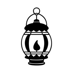 lantern icon, lantern silhouette vector illustration-simple silhouette illustration of lantern, perfect for lantern logos and icons