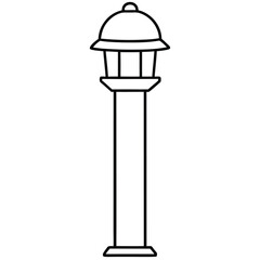 street lamp vector illustration