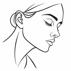 vector illustration of a girl