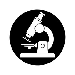 microscope icon, microscope silhouette vector illustration-simple silhouette illustration of microscope, perfect for microscope logos and icons