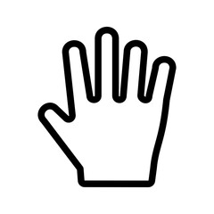 Hand icon vector image. Suitable for mobile apps, web apps and print media.