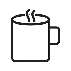 Hot Coffee icon vector image. Suitable for mobile apps, web apps and print media.