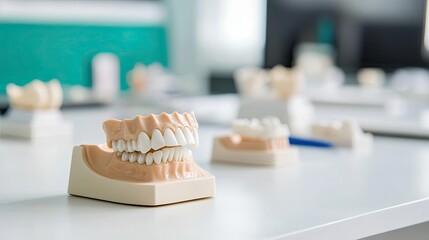 Dental molds and jaw impressions in the laboratory 