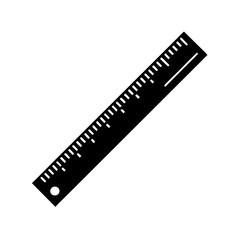 ruler icon, ruler silhouette vector illustration-simple silhouette illustration of ruler, perfect for ruler logos and icons