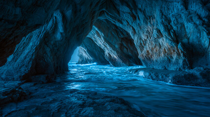 Cave with Powerful Ocean Current