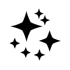 stars icon, stars silhouette vector illustration-simple silhouette illustration of stars, perfect for stars logos and icons