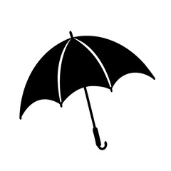 umbrella icon, umbrella silhouette vector illustration-simple silhouette illustration of umbrella, perfect for umbrella logos and icons
