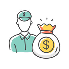 fair wage icon, fair wage vector illustration-simple illustration of fair wage, perfect for fair wage logos and icons
