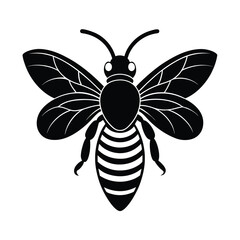 bee head antenna vector art silhouette
