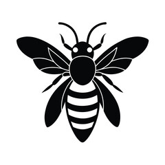 bee head antenna vector art silhouette