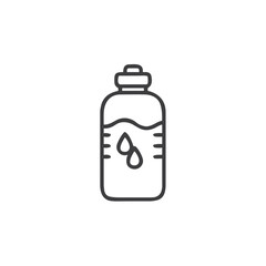 Obraz premium Water Bottle Hydration Icon for Fitness Apps, Health Websites, Environmental Campaigns, Sports Graphics, Wellness Programs and Hydration Trackers