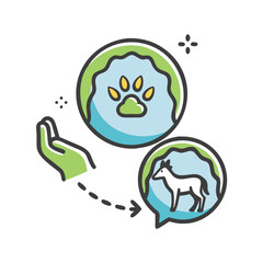 wildlife conservation icon, wildlife conservation vector illustration-simple illustration of wildlife conservation, perfect for wildlife conservation logos and icons