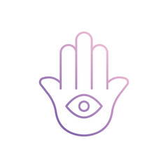 Hamsa  icon vector stock illustration