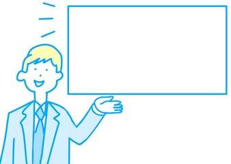 Suited Asian Male with Text Bubble