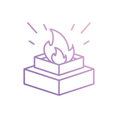 Yagna  icon vector stock illustration