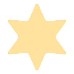 黄色いかわいい星のアイコン