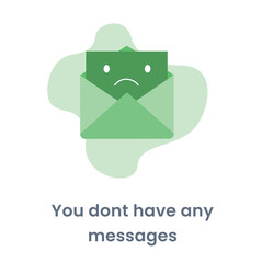 Error State UI App – You Don’t Have Any Messages
