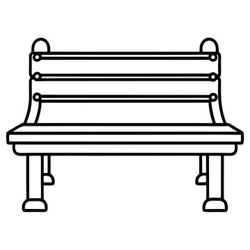 recommend clip art: Bench Outline Coloring Book Page Line Art Drawing