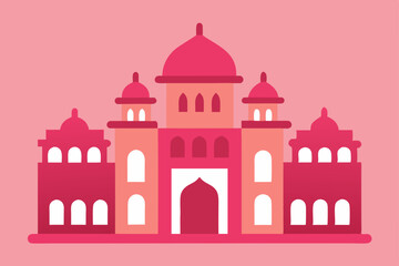 Fototapeta premium taj mahal vector illustration