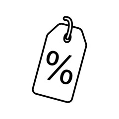 Price Tag icon, simple flat style, illustration, logo sign symbol pictogram template, for ui or ux isolated on white for mobile app, editable