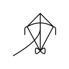 Kite  icon vector stock illustration