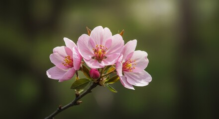 Obraz premium Pink flower closeup nature