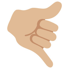 Call Me Hand medium light 
