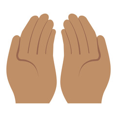 medium dark Skin Praying Hands
