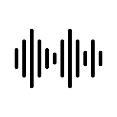 Music Indicator II icon vector image. Suitable for mobile apps, web apps and print media.