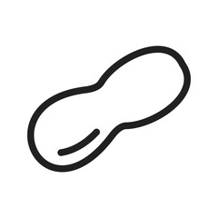Peanut icon vector image. Suitable for mobile apps, web apps and print media.