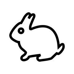 Pet Rabbit icon vector image. Suitable for mobile apps, web apps and print media.