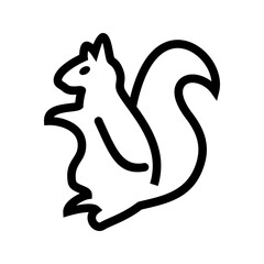Pet Squirrel icon vector image. Suitable for mobile apps, web apps and print media.