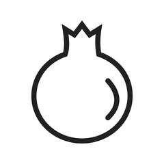 Pomegranate icon vector image. Suitable for mobile apps, web apps and print media.