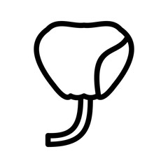 Prostate icon vector image. Suitable for mobile apps, web apps and print media.