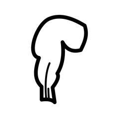 Rectum icon vector image. Suitable for mobile apps, web apps and print media.