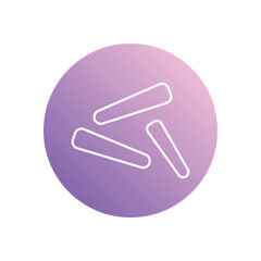 Chalk icon vector stock illustration