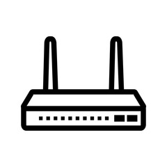 Obraz premium Router icon vector image. Suitable for mobile apps, web apps and print media.