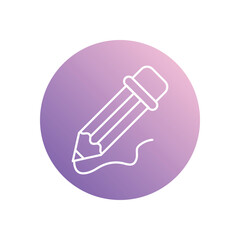 Pencil icon vector stock illustration