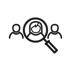 Selecting User icon vector image. Suitable for mobile apps, web apps and print media.