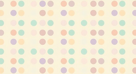Pastel Polka Dot Pattern Repeating Background