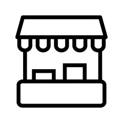 Stall icon vector image. Suitable for mobile apps, web apps and print media.