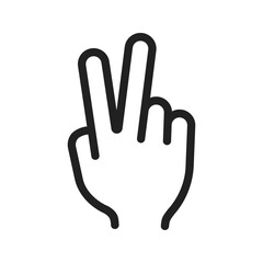 Victory icon vector image. Suitable for mobile apps, web apps and print media.