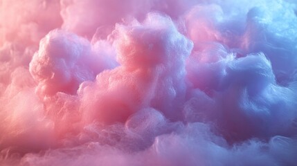 Fototapeta premium Dreamy Cotton Candy Clouds: A Pastel Paradise