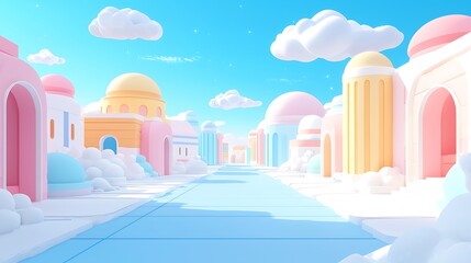 Fototapeta premium abstract city landscape