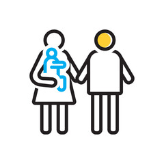 Multi color icon for parent
