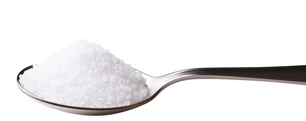 spoon pouring salt clipart, motion illustration, soft tone, isolated on white background