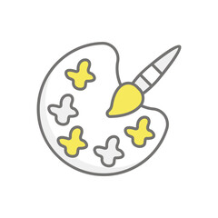 Palette  icon vector stock illustration