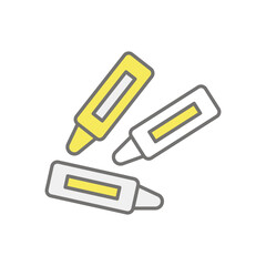 Crayons icon vector stock illustration
